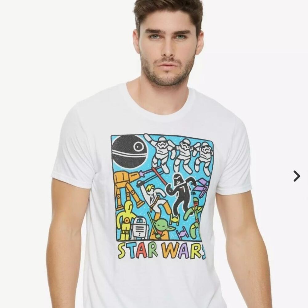 Star Wars Pop Art T-Shirt boxlunch sold out mens XL